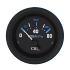 Sierra 68392P Eclipse Oil Pressure Gauge - 80 PSI