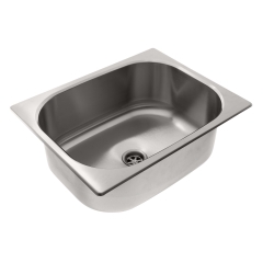 Rectangle Sink (Brushed Finish) 304 Stainless Steel, 2 inch Drain, SUPER-SoundKOTE | Ambassador Marine S44-1732-BR-R