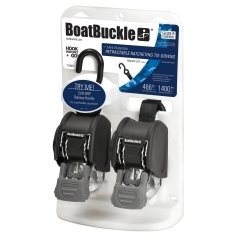 Boat Buckle F106877 Mini G3 Retractable Transom Tie-Down 2 Pack