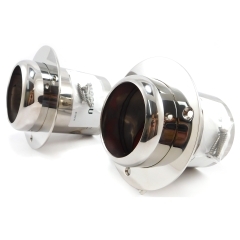 Corsa Performance 11030 Rolled Edge Exhaust Tips With Flapper - 4 in.