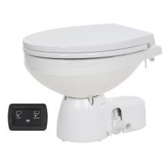 Jabsco 38045-4194 Quiet Flush E2 Marine Toilet with Fresh Water Rinse, 24 Volt