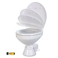 Jabsco 37010-4192 Electric Marine Toilet with Regular Bowl, 12V - Raw Water 