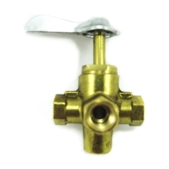 1/4" FNPT Brass Four-Way Valve