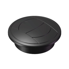 MSI Marine 3GL-BK 3 inch Round Global Style Black Plastic Grille 