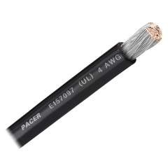 4 AWG Black - 250 foot | Pacer Marine WUL4BK-250