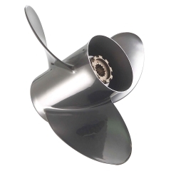 Quicksilver QS5114X Silverado 13-3/8 X 14 RH Stainless Steel Propeller