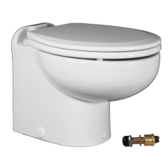 Raritan 221HF01202 Marine Elegance Toilet, 12V - Fresh Water w/Push Button Control