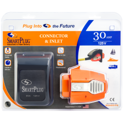 SmartPlug B30ASSYPB 30 Amp Black Inlet and Female Connector Combo Kit