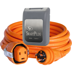 SmartPlug C30503BM30PG 30 Amp 125 Volt 50-Foot Cordset with Stainless Steel Gray Inlet