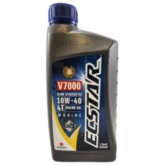 Suzuki 990C0-01E30-QUA Ecstar SAE 10W40 Synthetic Blend Marine 4-Cycle Engine Oil - 1 Quart